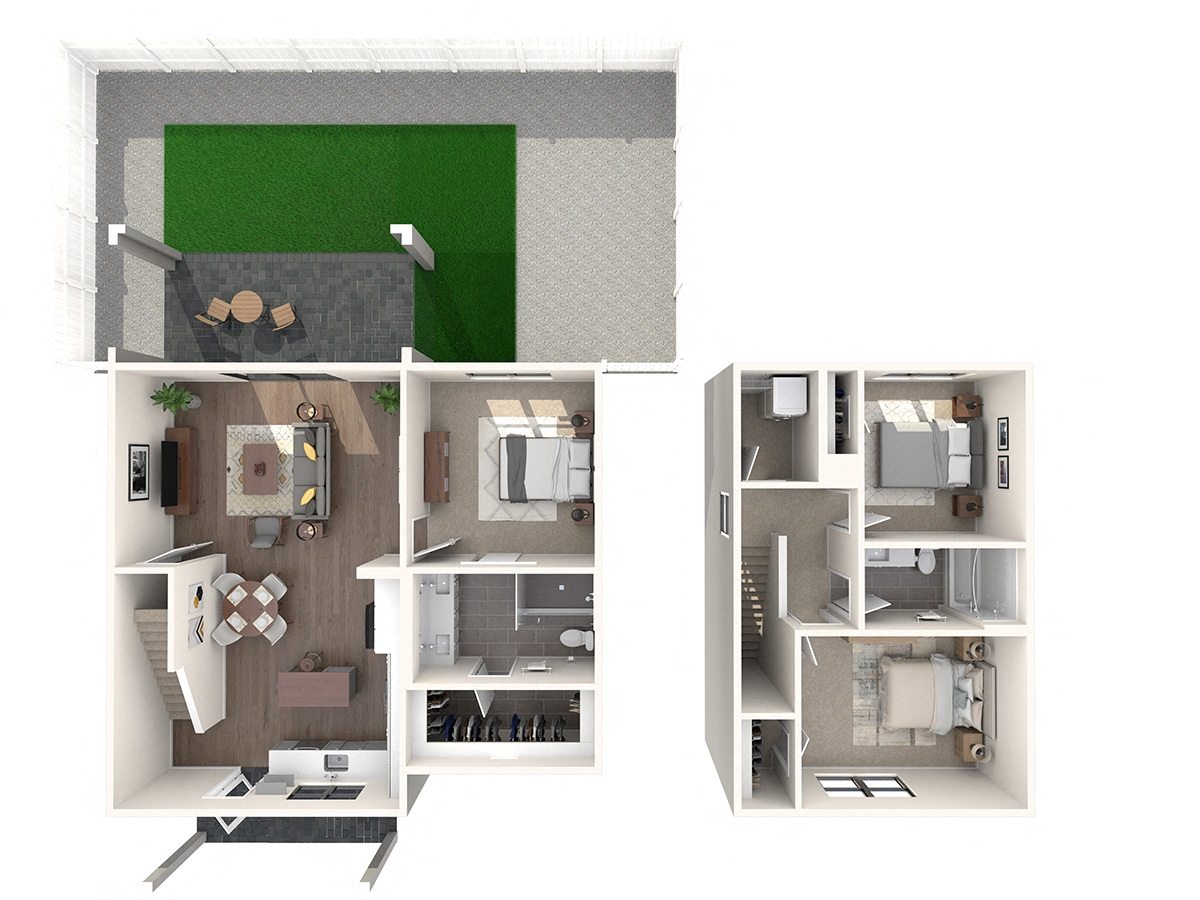 Altair by Soltura Cottage 3D Floor Plan